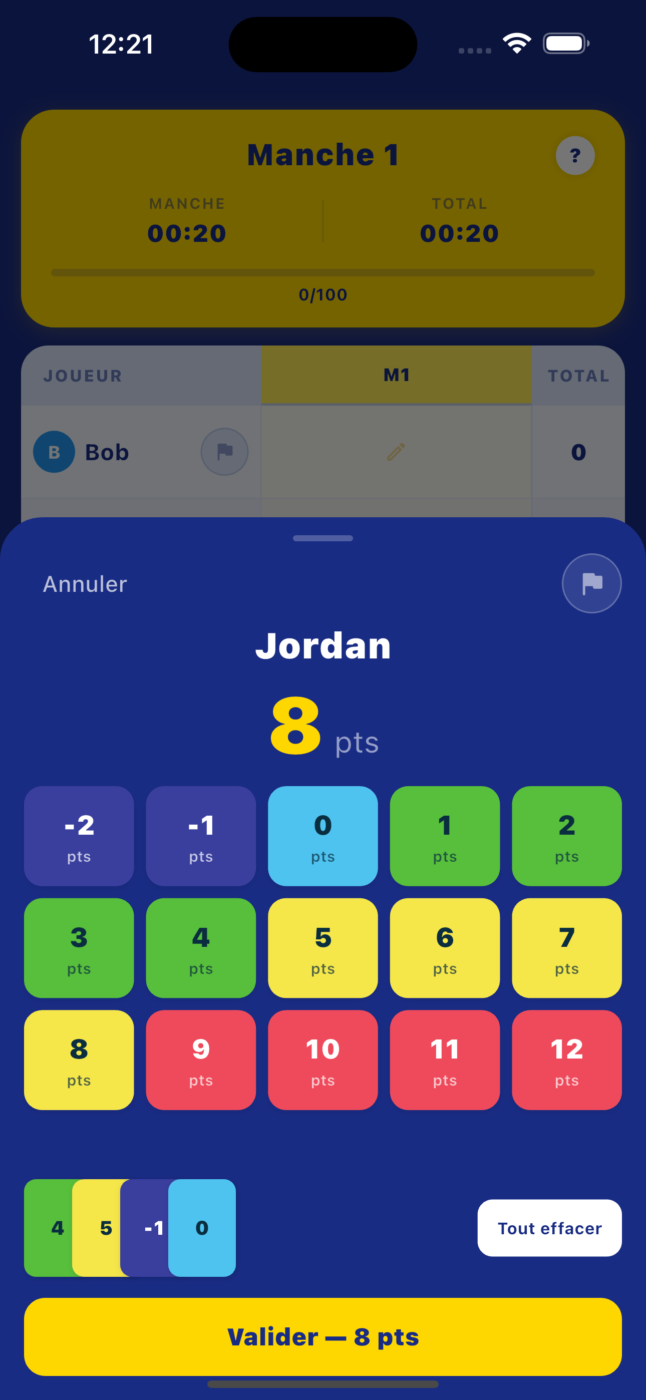 Calculateur de cartes